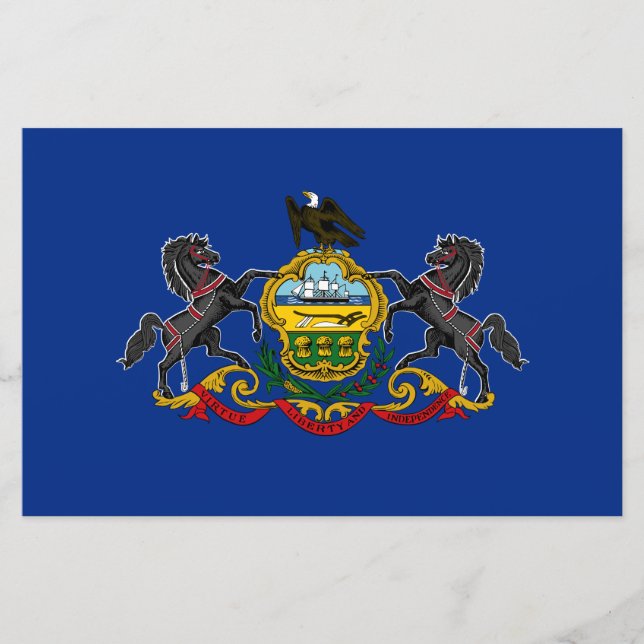 Pennsylvanian Flag Stationery (Front)