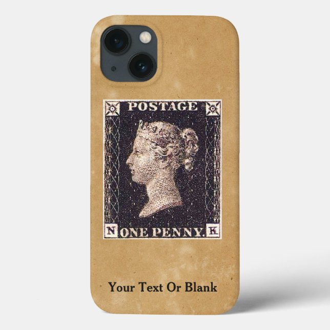 Penny Black Postage Stamp Case-Mate iPhone Case (Back)