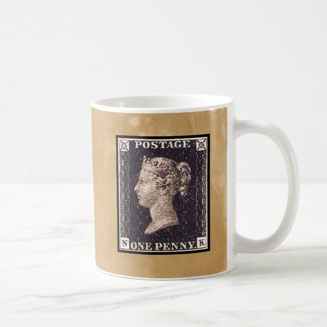 Penny Black Postage Stamp Coffee Mug (Right)