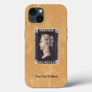Penny Black Postage Stamp iPhone 13 Case