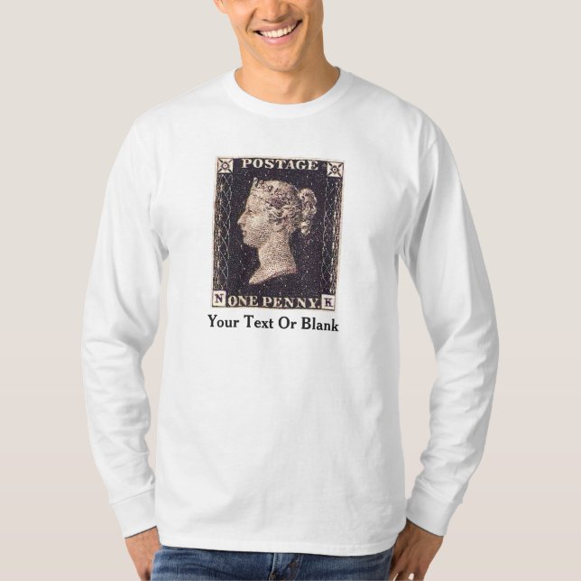 Penny Black Postage Stamp T-Shirt (Front)
