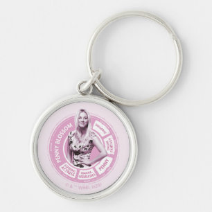 Penny Blossom Info Graphic Key Ring