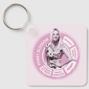 Penny Blossom Info Graphic Key Ring