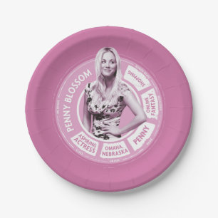 Penny Blossom Info Graphic Paper Plate