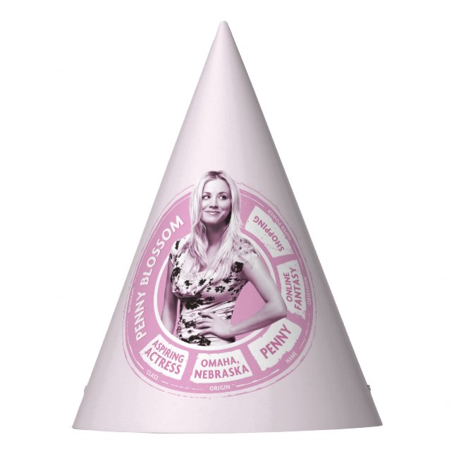 Penny Blossom Info Graphic Party Hat (Front)