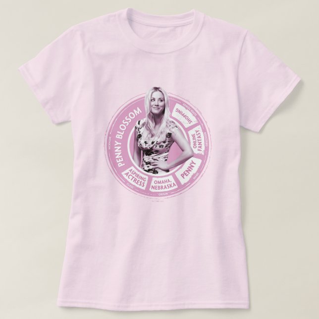 Penny Blossom Info Graphic T-Shirt (Design Front)