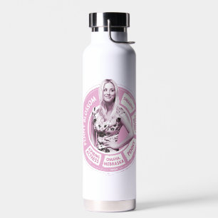 Penny Blossom Info Graphic Water Bottle