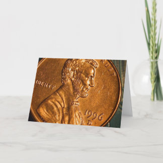 Penny Cents Copper Lincoln Card