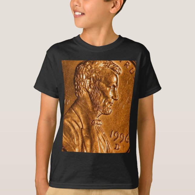 Penny Cents Copper Lincoln T-Shirt (Front)