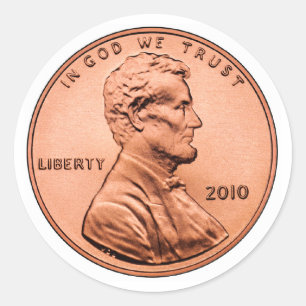 Penny Classic Round Sticker