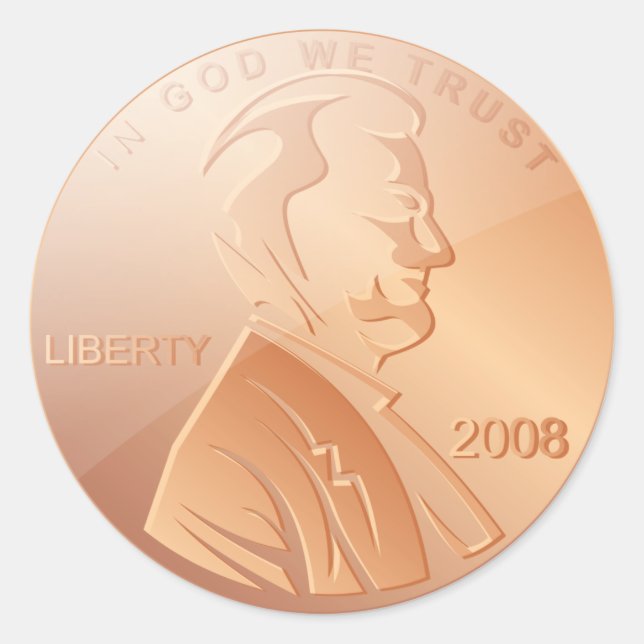 Penny Classic Round Sticker (Front)