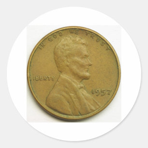penny classic round sticker
