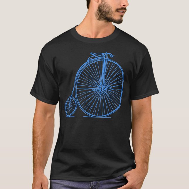 Penny Farthing - Baby Blue T-Shirt (Front)