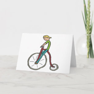 Penny-farthing Bicycle Card