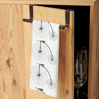 Penny Farthing Bicycle Design Tea Towel
