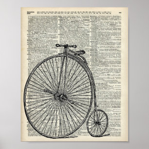 Penny Farthing bicycle Poster