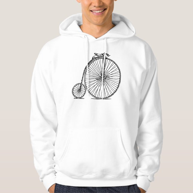 Penny Farthing - Black Hoodie (Front)