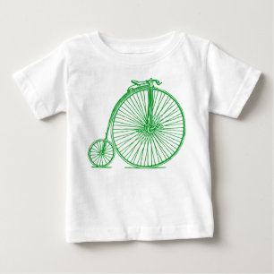 Penny Farthing - Grass Green Baby T-Shirt
