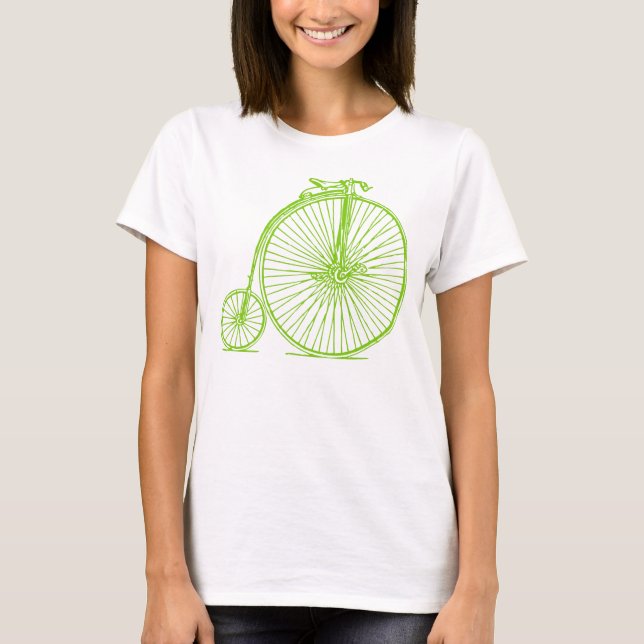 Penny Farthing - Martian Green T-Shirt (Front)