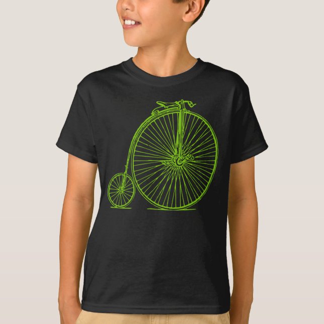 Penny Farthing - Martian Green T-Shirt (Front)
