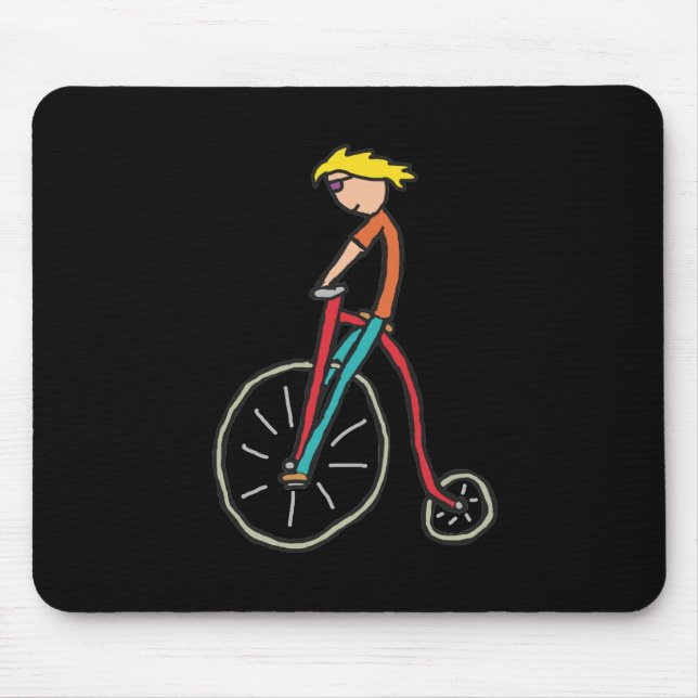 Penny Farthing Mouse Mat (Front)