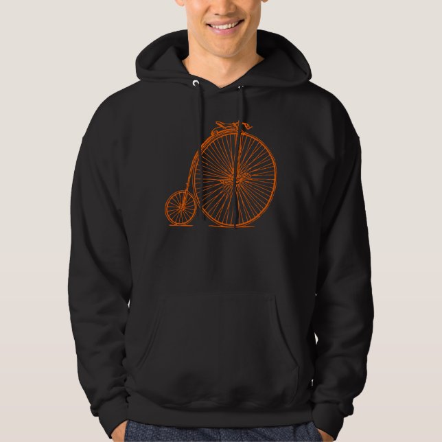 Penny Farthing - Orange Hoodie (Front)