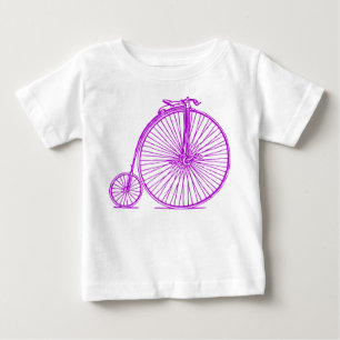 Penny Farthing - Purple Baby T-Shirt