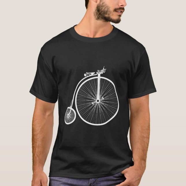 Penny Farthing Retro T-Shirt (Front)