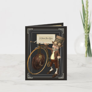 Penny Farthing Steampunk Notecards