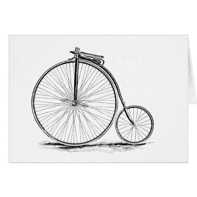 Penny Farthing Vintage High-Wheel Bicycle (Front Horizontal)