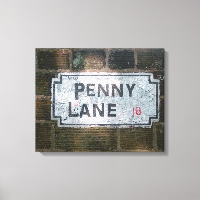 penny Lane Street Sign (Front)