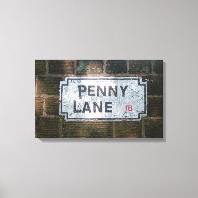 penny Lane Street Sign (Front)