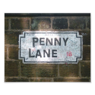 Penny Lane Street Sign