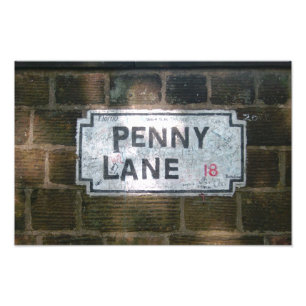 Penny Lane Street Sign