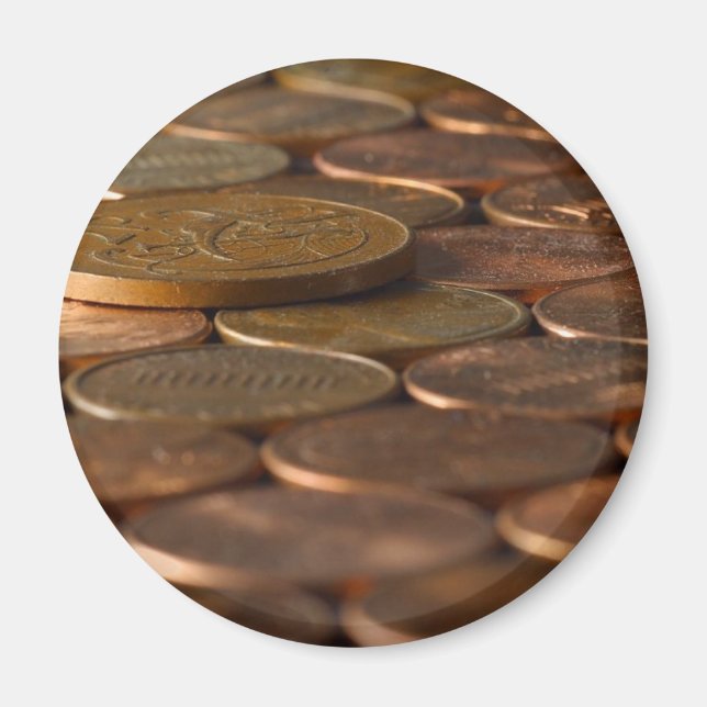 Penny Pennies Coins Money Magnet (Front)