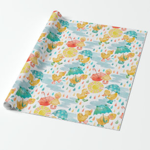 Penny Puddle Duck Wrapping Paper