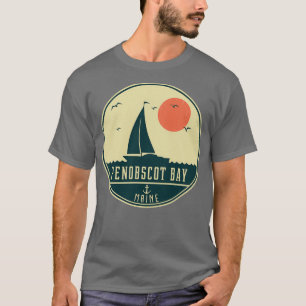 Penobscot Bay Maine Sailing Design T-Shirt
