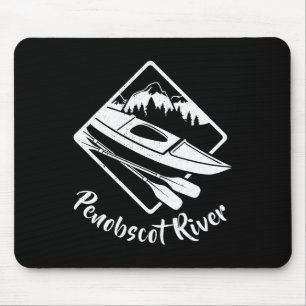 Penobscot River Maine Kayak Kayaking Boating Rafti Mouse Mat