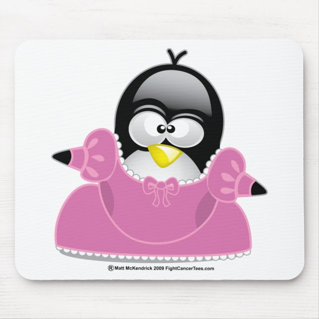Penquin Princess Mouse Mat (Front)