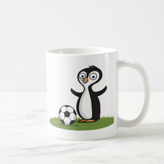 Penquin Soccer Coffee Mug (Right)