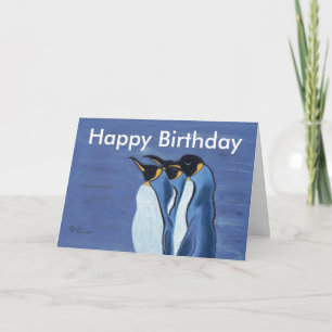 Penquin Trio — Birthday Card
