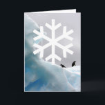 Penquins Holiday Card<br><div class="desc">Another beautiful snowflake greeting card that you designed on SnowDays!</div>