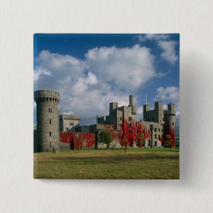 Penrhyn Castle, Gwynedd, Wales 15 Cm Square Badge