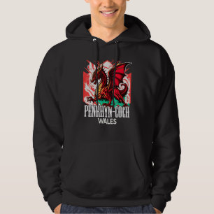Penrhyn-coch Wales Welsh Flag Y Ddraig Goch Dragon Hoodie