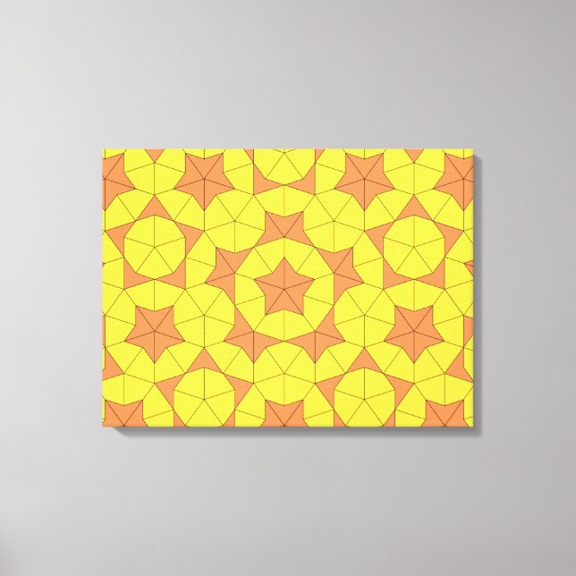 Penrose Sun Tile Canvas Print (Front)