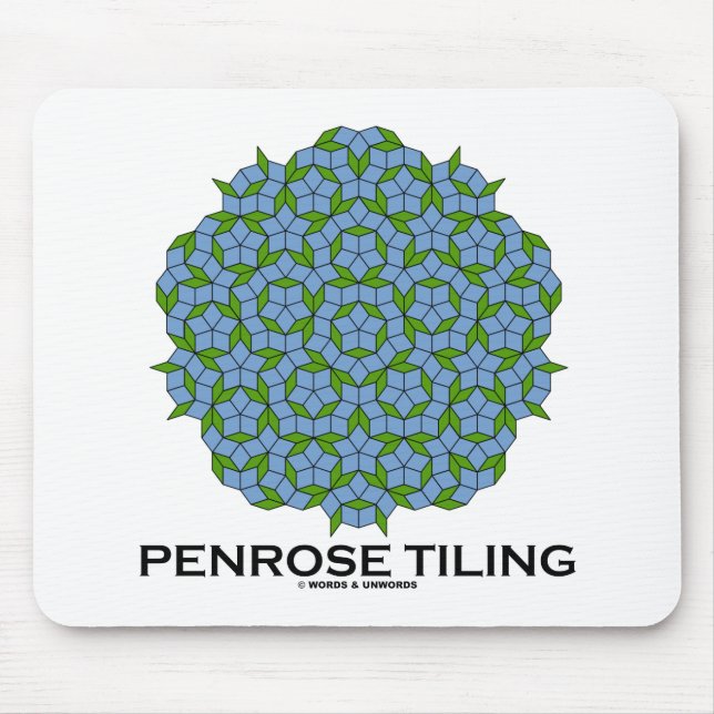Penrose Tiling (Five-Fold Symmetry) Mouse Mat (Front)