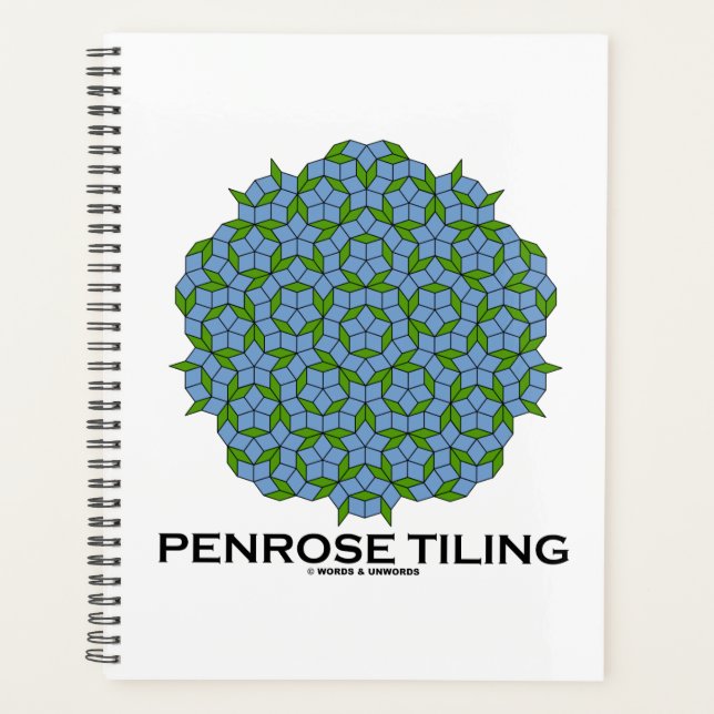 Penrose Tiling Five-Fold Symmetry Planner (Front)