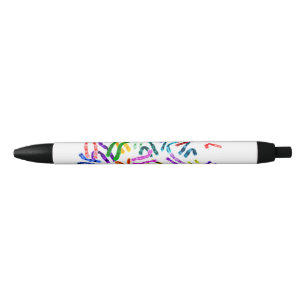 Pens, Colourful Chromosomes Design Practical Gifts Black Ink Pen