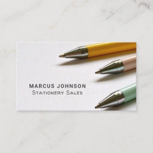 Pens, Stationery & Office Supplies, Stationer Business Card