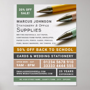 Pens, Stationery & Office Supplies, Stationer Poster